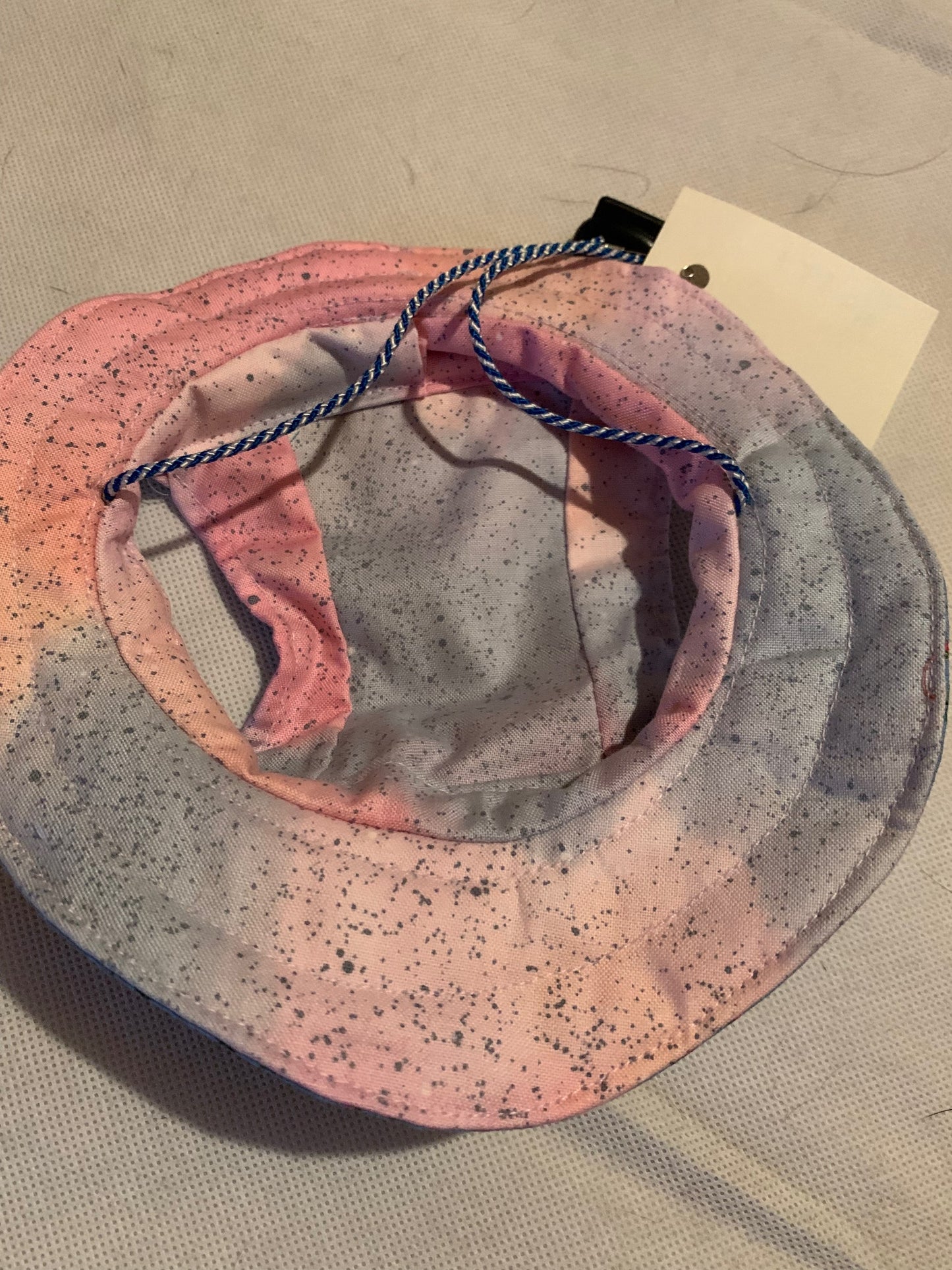 Blue With Pink Roses Pet Bucket Hat image 5
