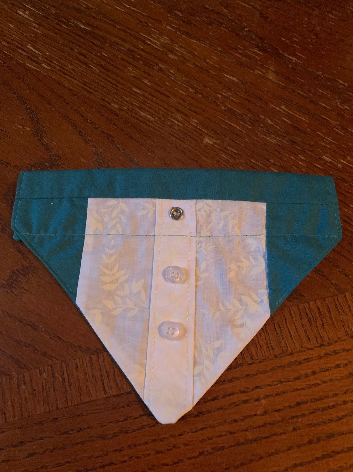 Pet Teal Tuxedo Bandanas