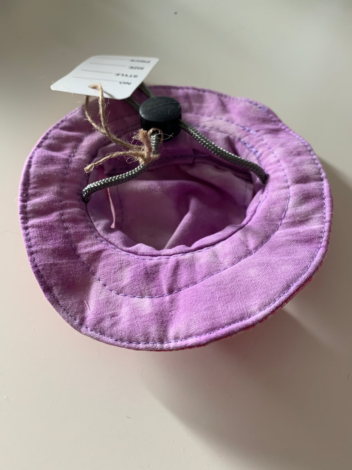 Pink marble pet bucket hat