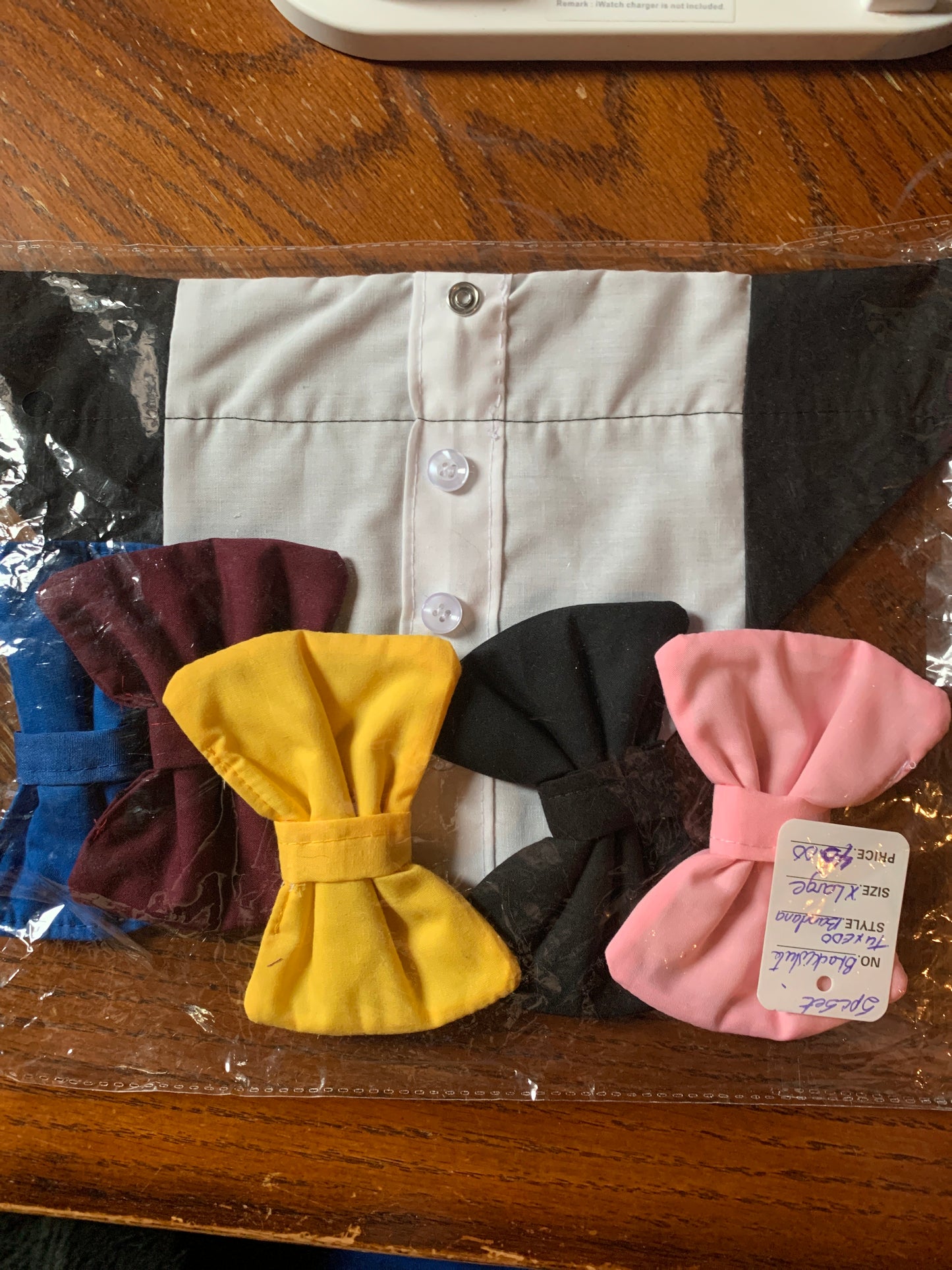 Pet Black and White Tuxedo Bandanas