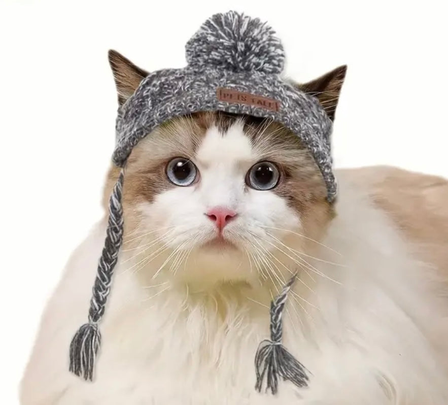 Grey Winter Pet Toque image 4