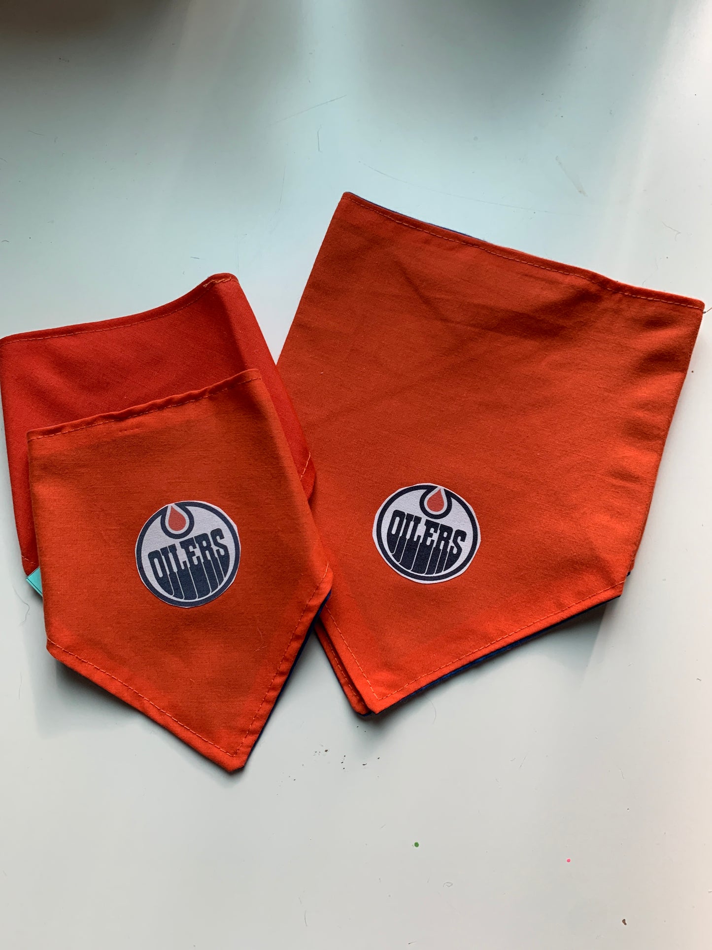 Oilers pet bandana