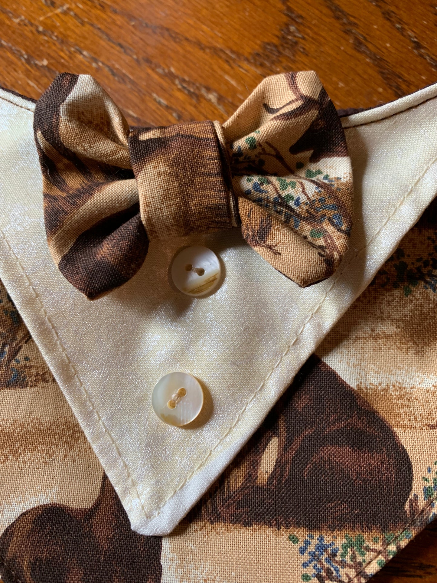 Wildlife pet tuxedo bandanas