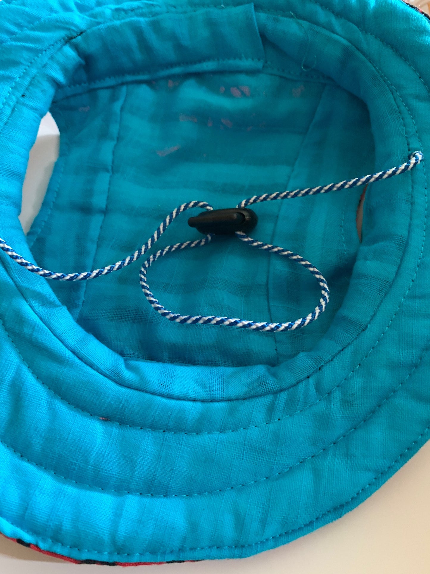 Zigzag On Red Pet Bucket Hat image 2