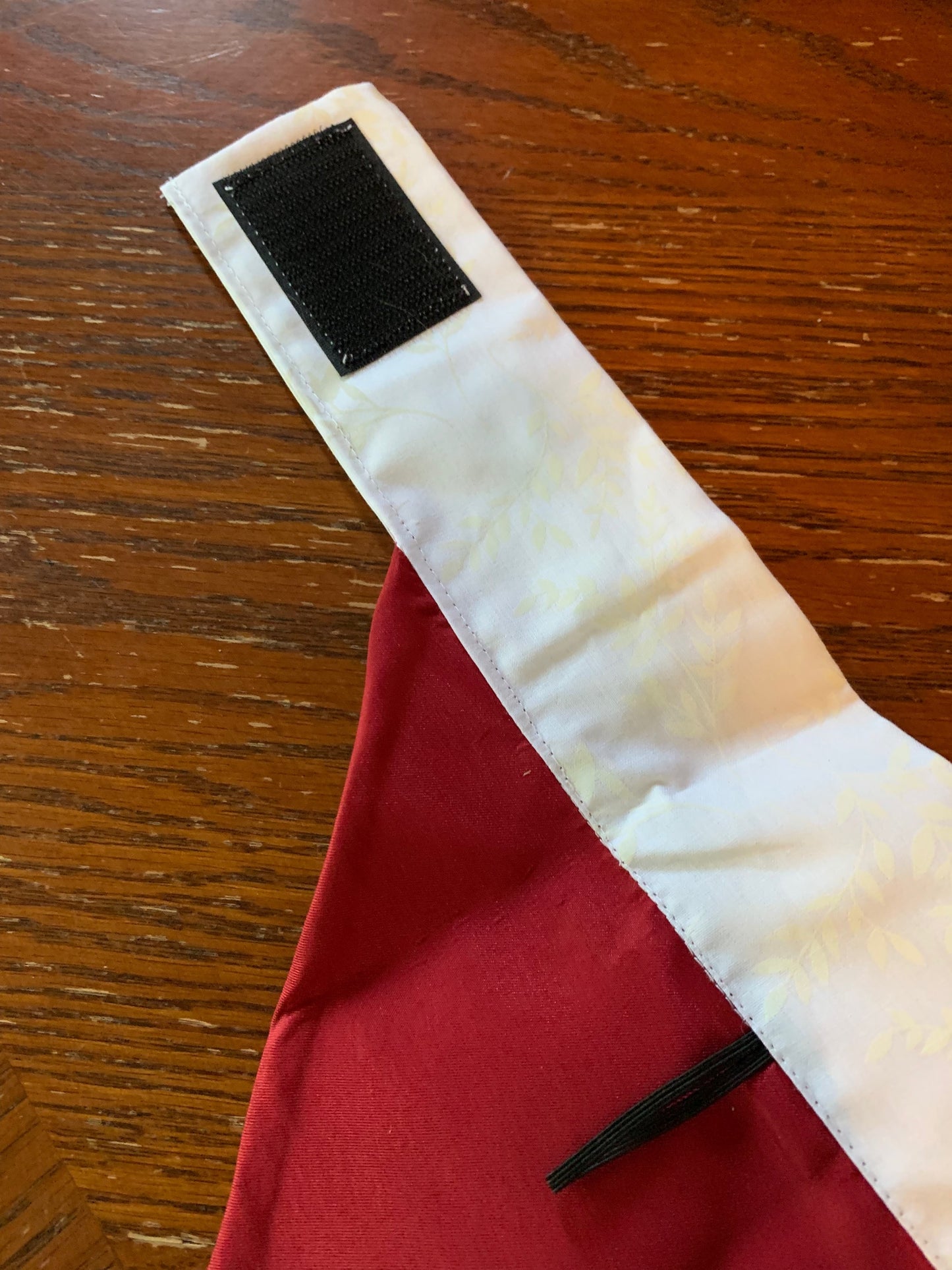 Red Satin Large Pet Tuxedo Bandana image 2