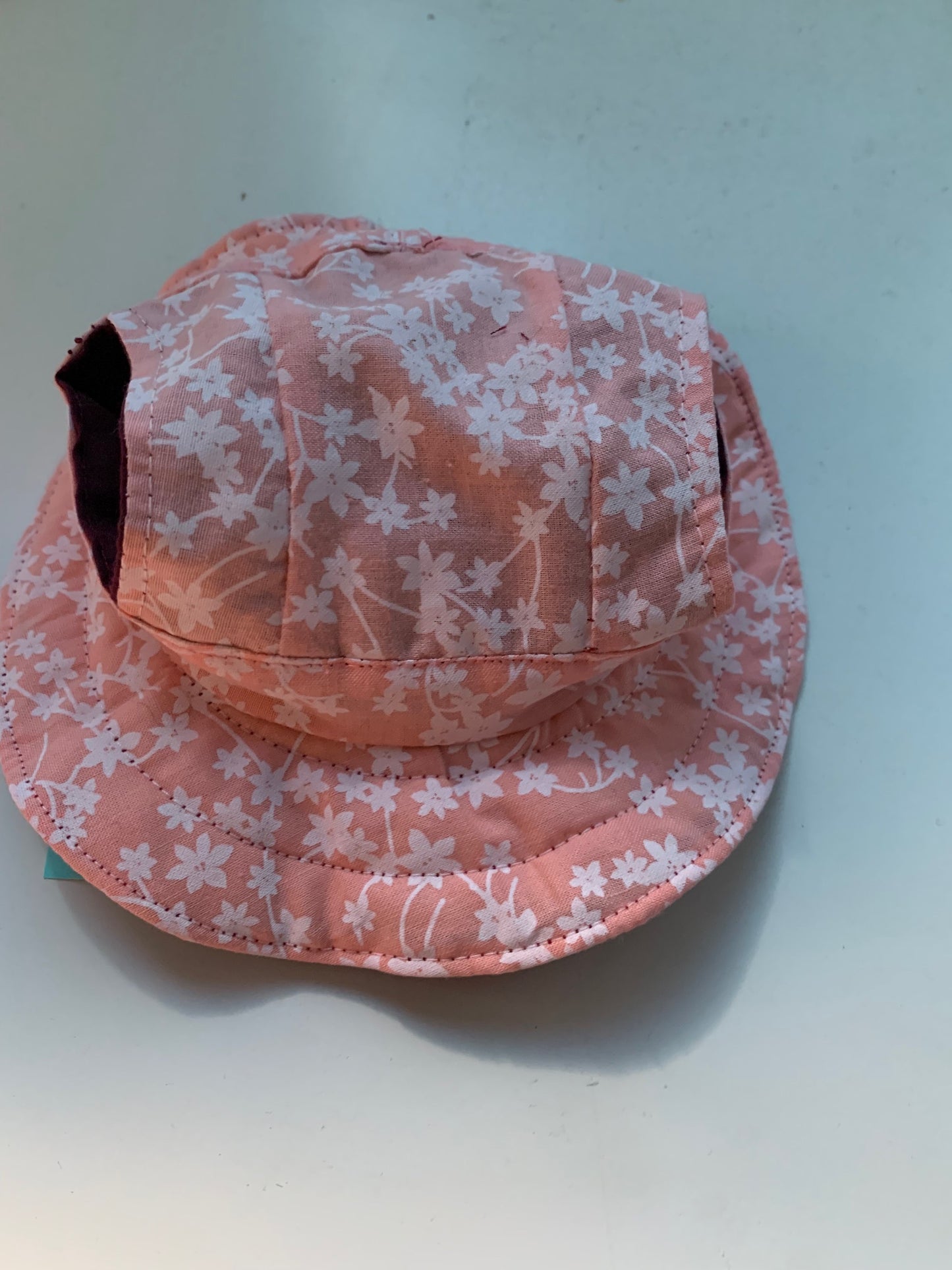 Peach With White Flowers pet Bucket Hat image 5