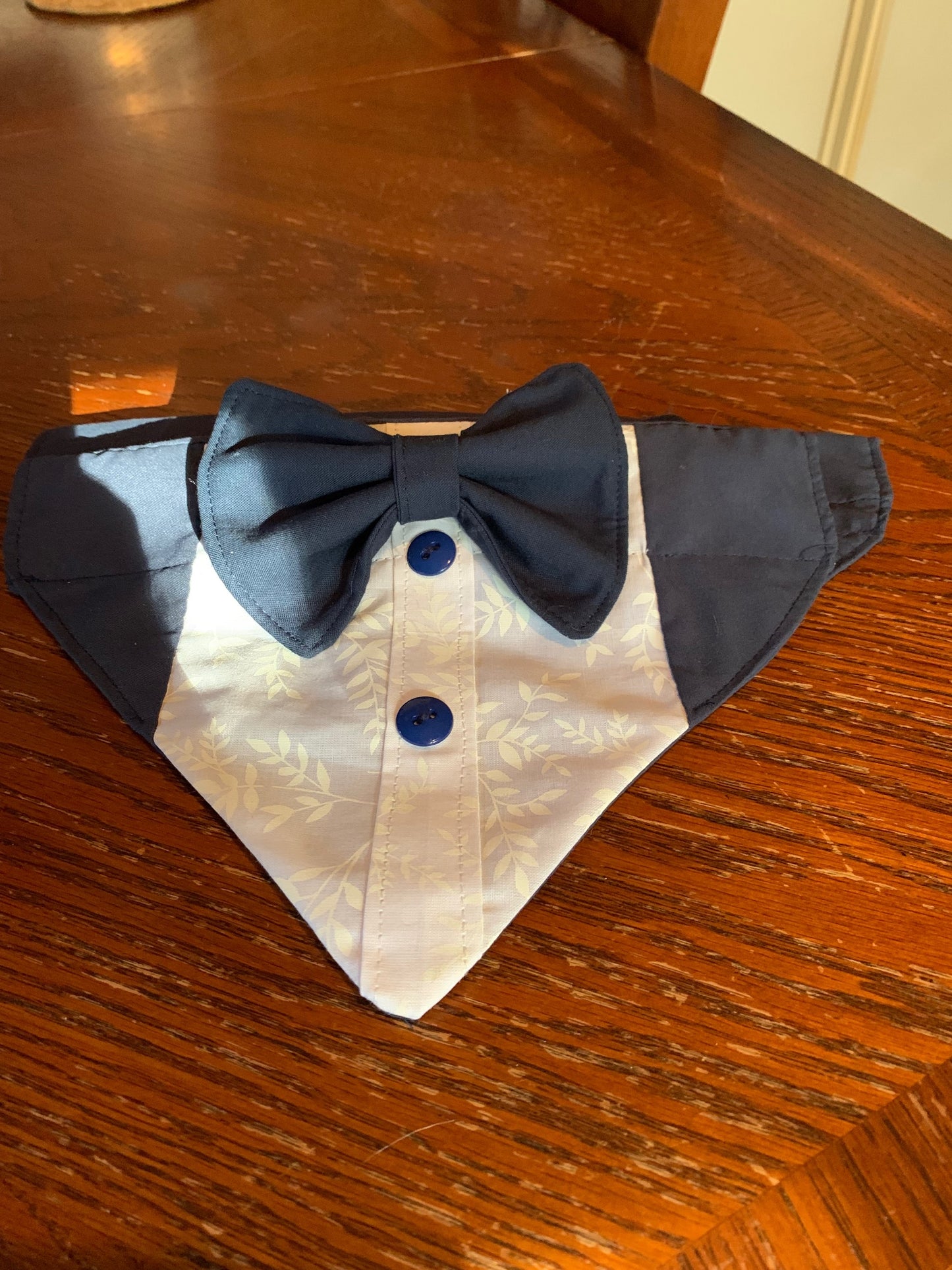 Pet Tuxedo Bandana in Blue image 0