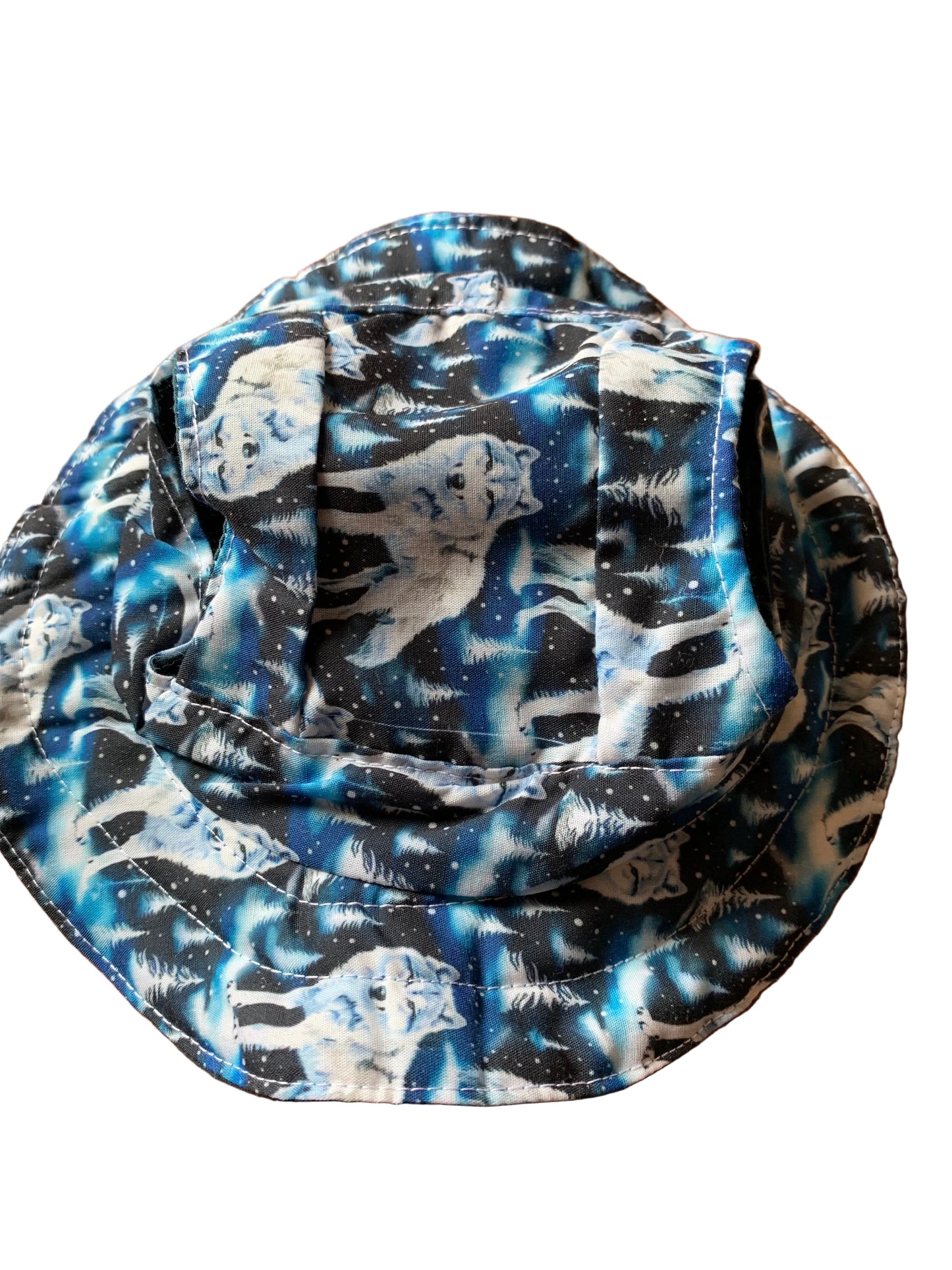 White Wolves Pet Bucket Hat