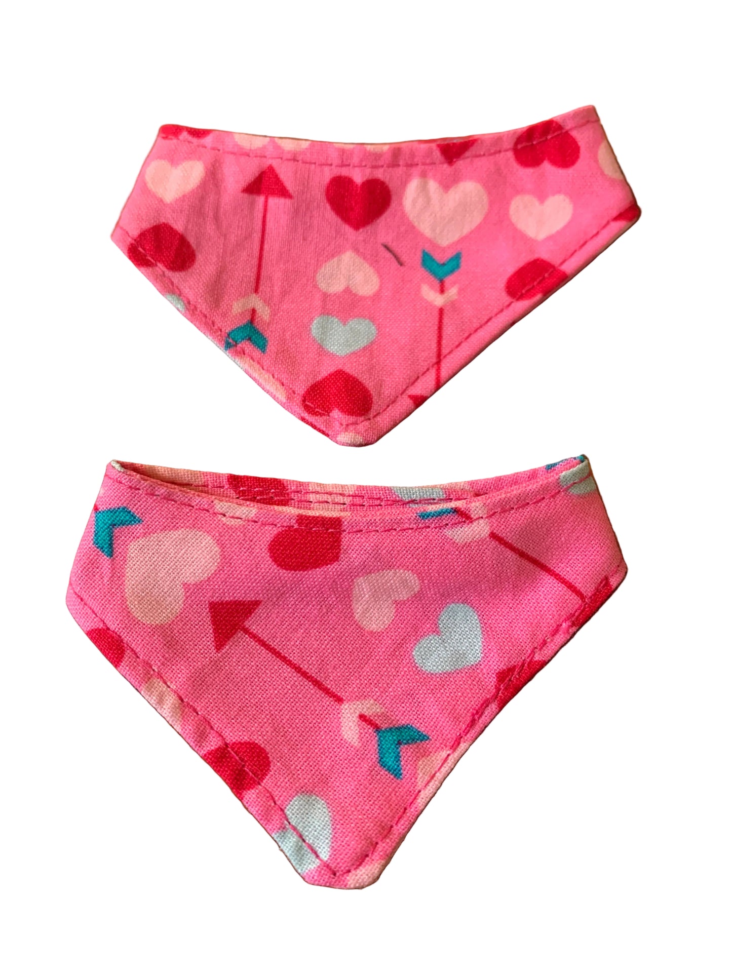 Tuxedo pink hearts pet bandana
