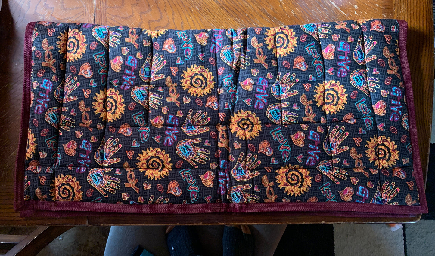 Hippie western saddle pad