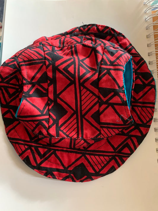 Zigzag On Red Pet Bucket Hat image 0