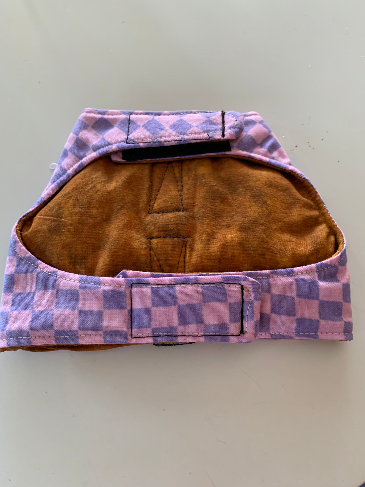 Pink and purple blocks pet harness