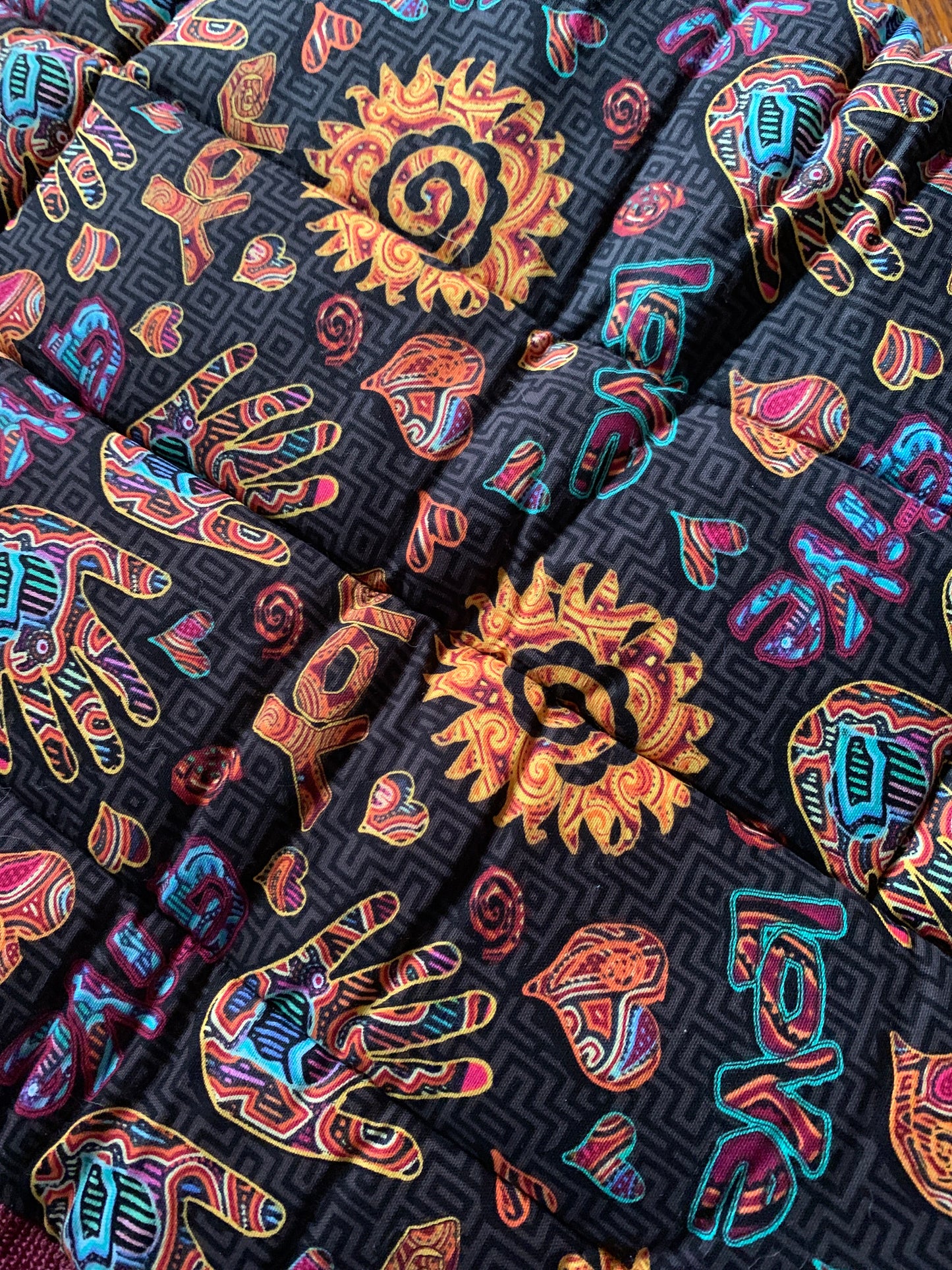 Hippie western saddle pad