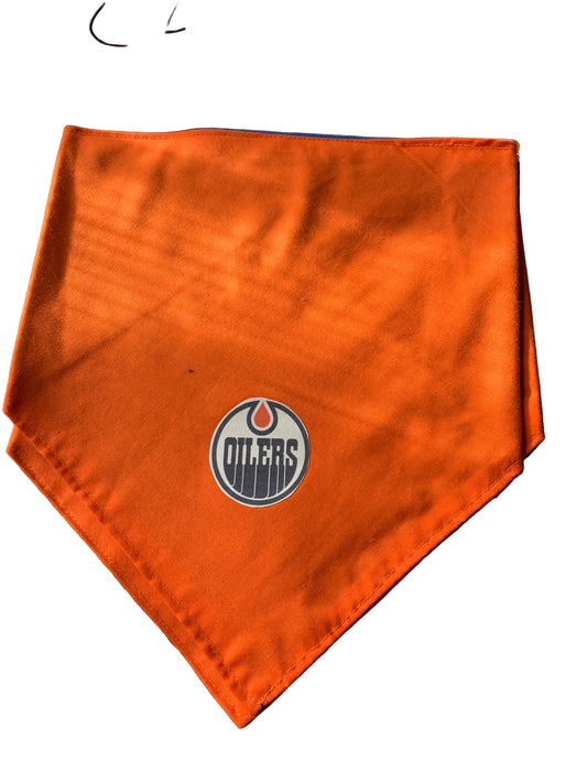 Oilers pet bandana