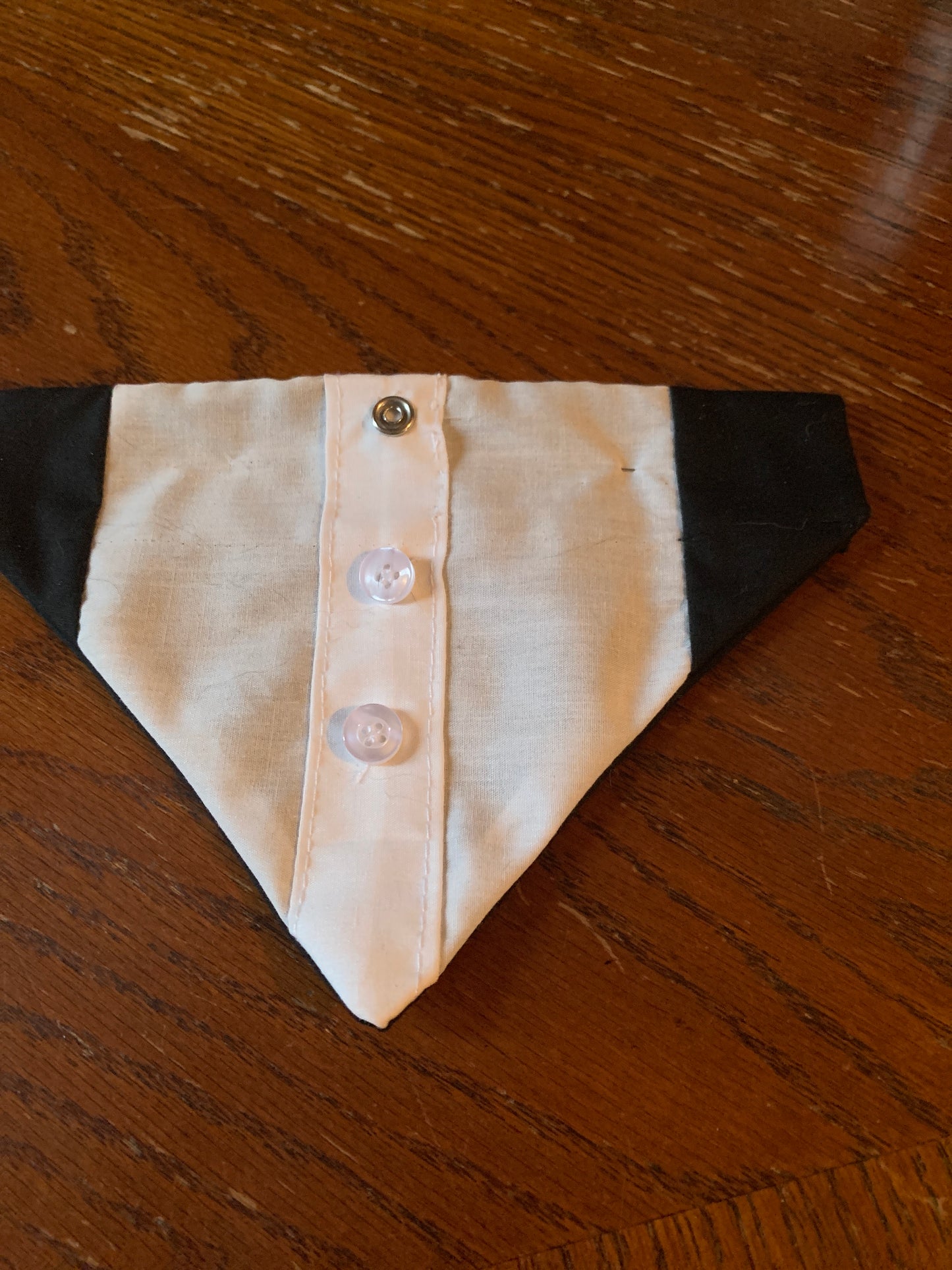 Pet Black and White Tuxedo Bandanas