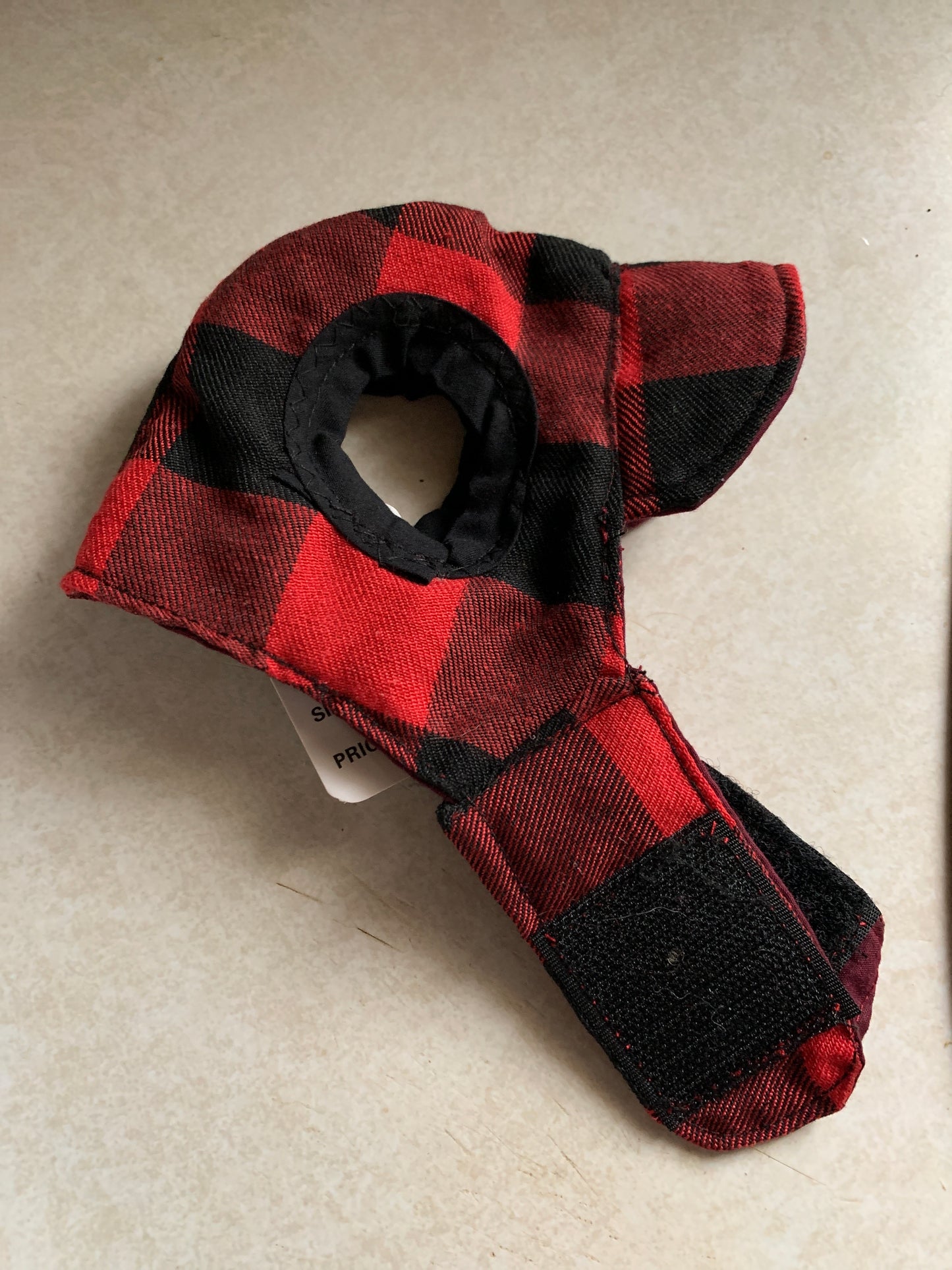 Red plaid pet Cap