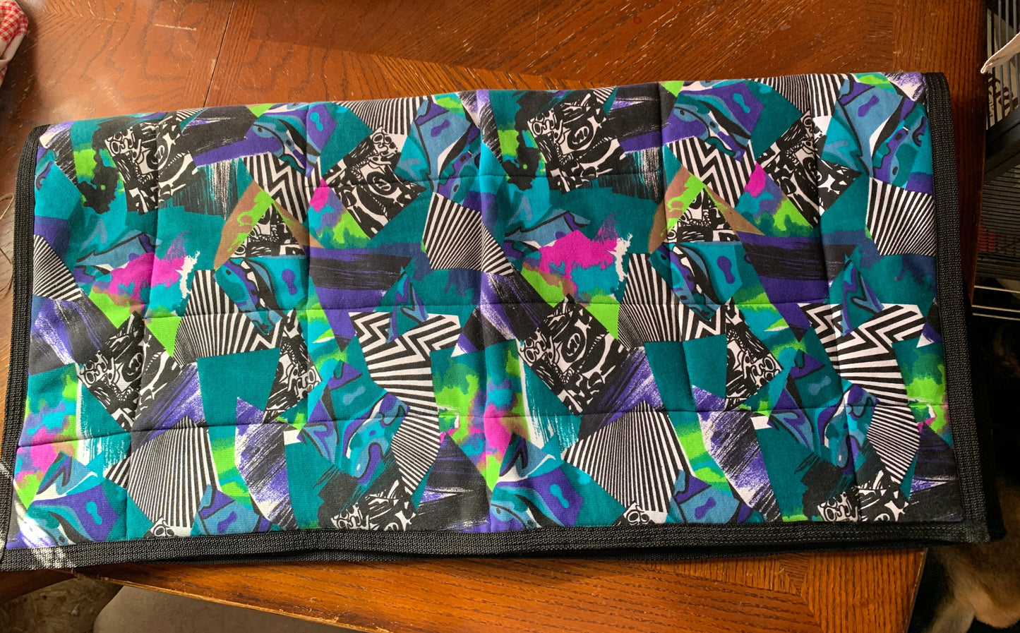 Zebra abstract western horse saddle pad