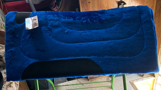 Blue Fleece Western  Horse Saddle Pad image 0