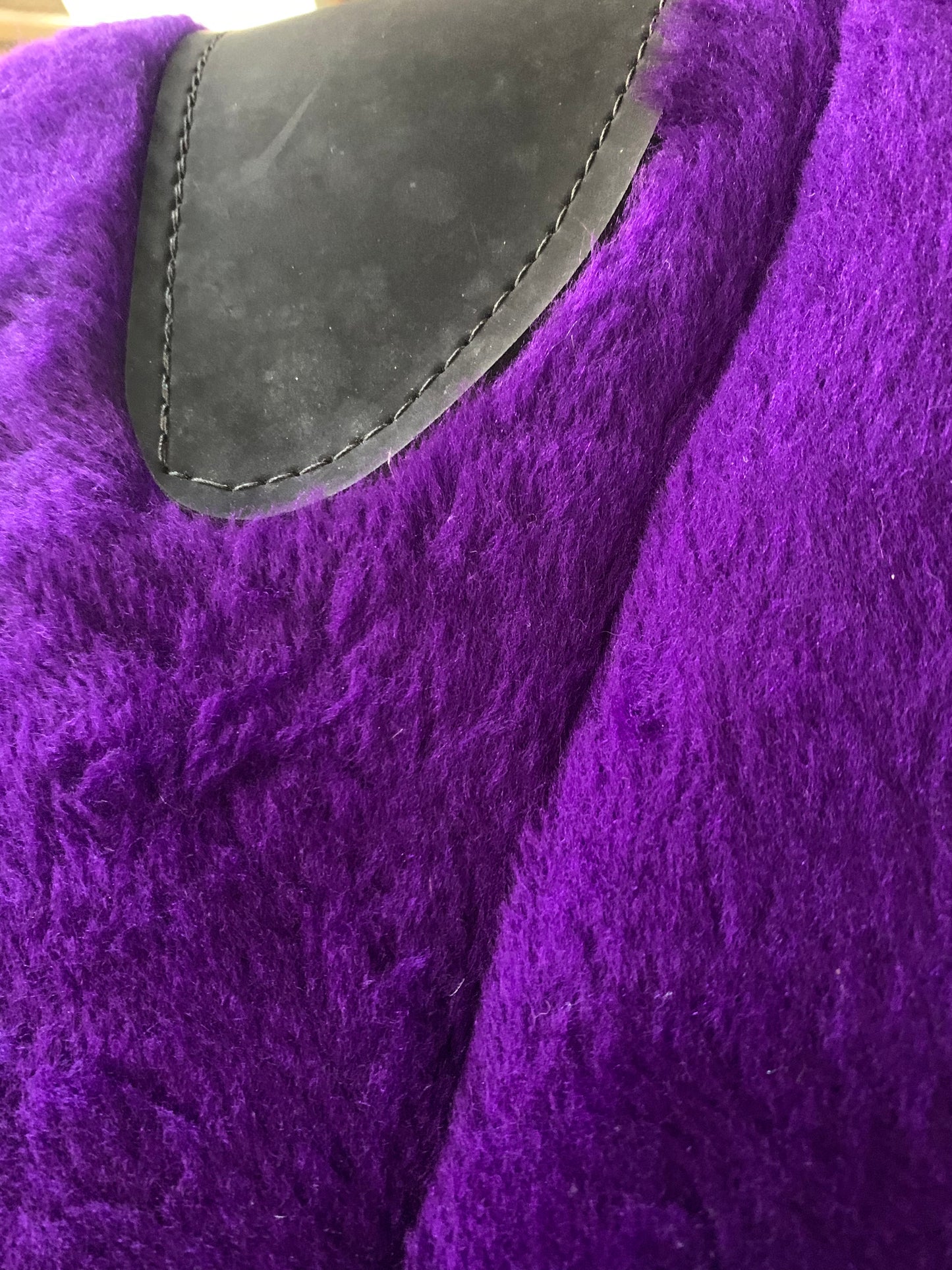 Purple Fleece Western  Horse Saddle Pad image 1