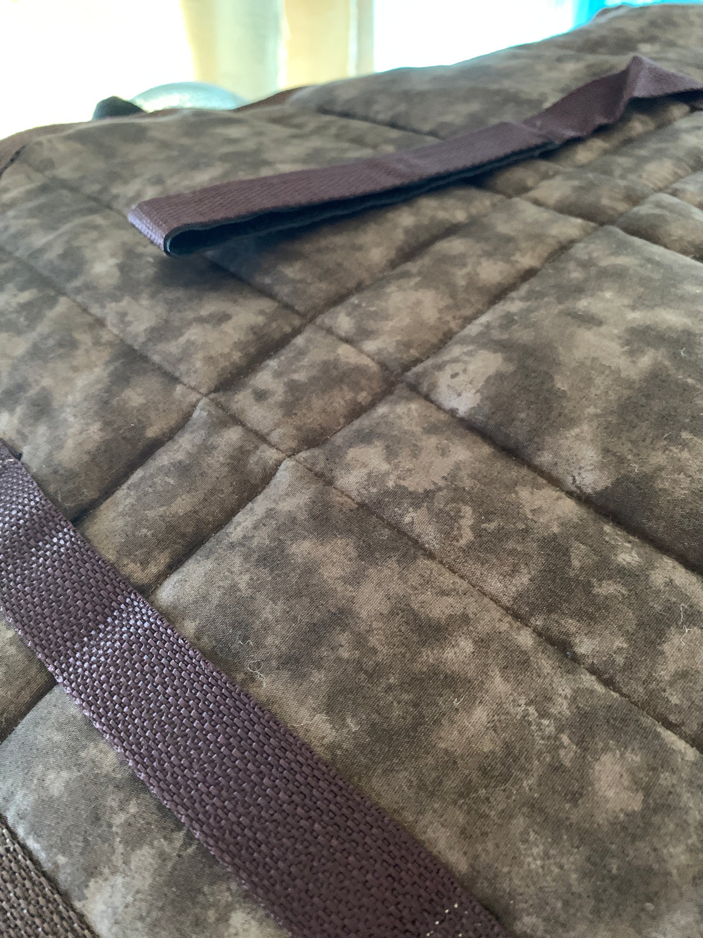 Chocolate brown English APT saddle pad