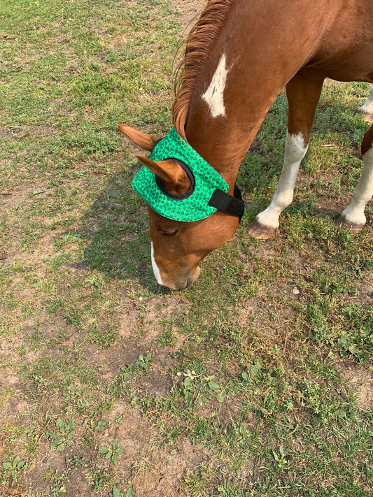 Flowers On Green Horse Hat image 0