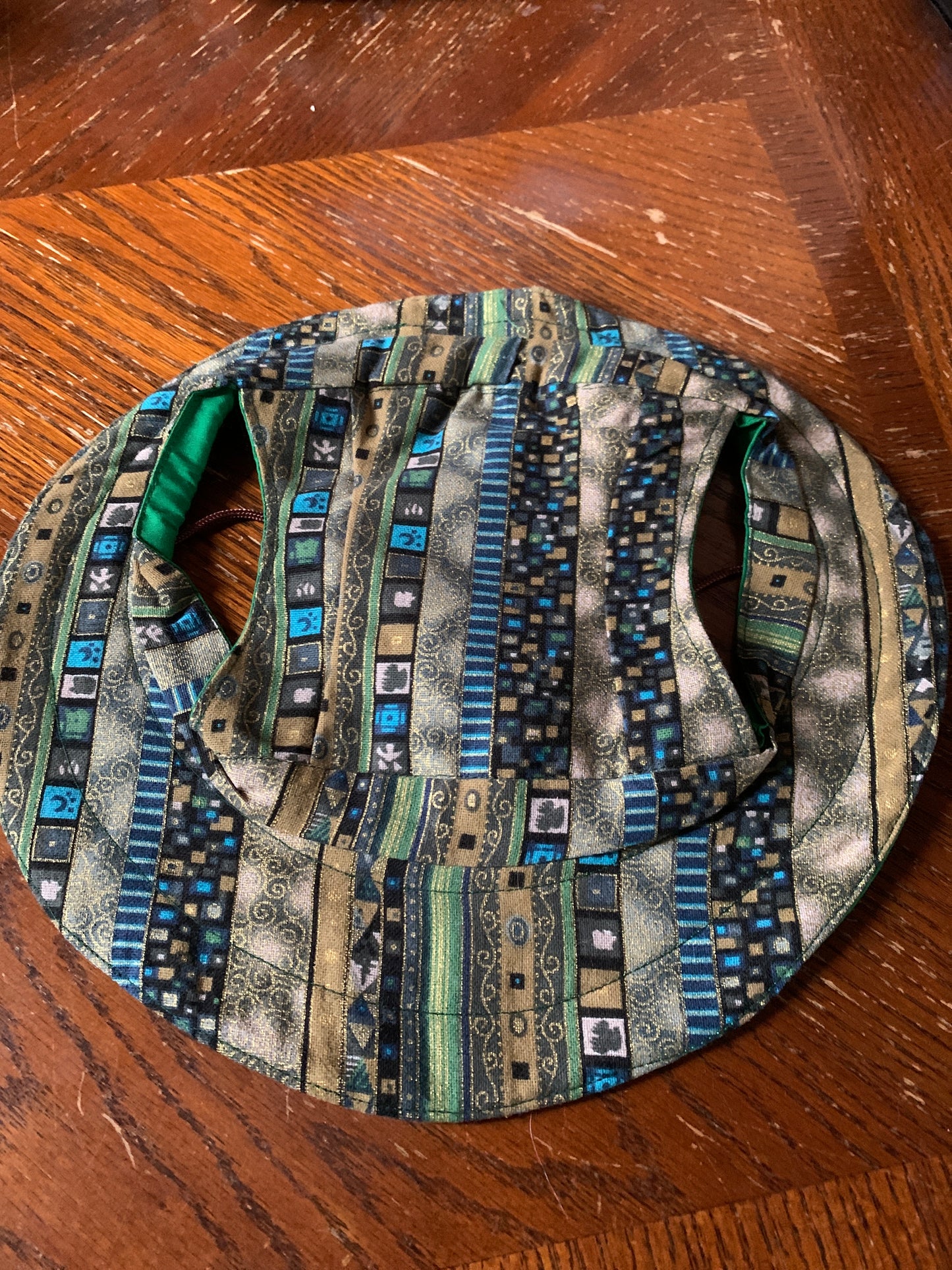 Gold sparkle pet bucket hat