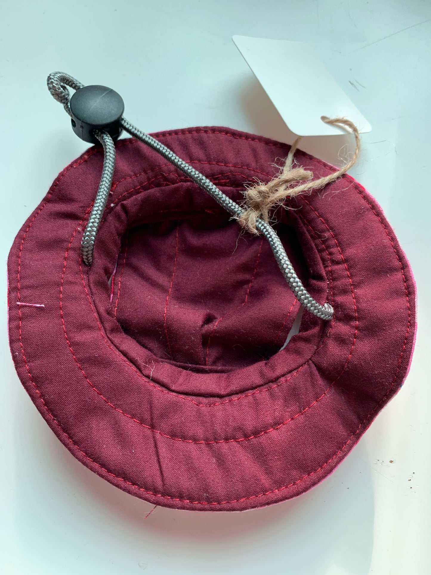 Pink hearts pet bucket hats