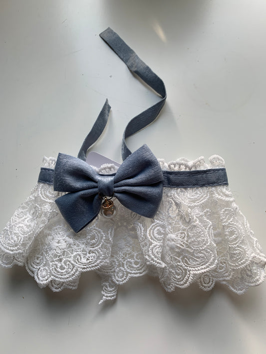 Pearl pet lace collars