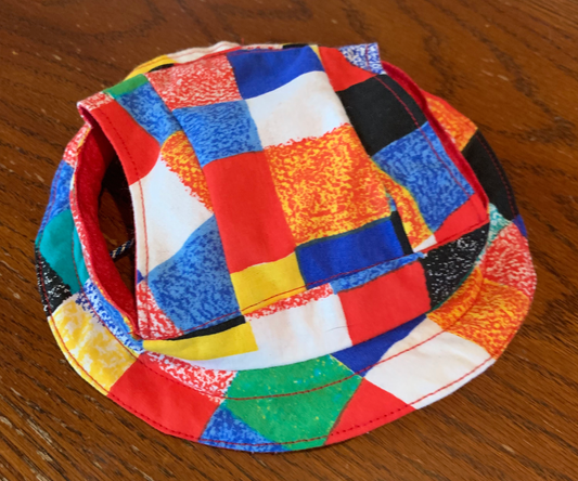 Multicoloured Blocks Pet Bucket Hat image 0