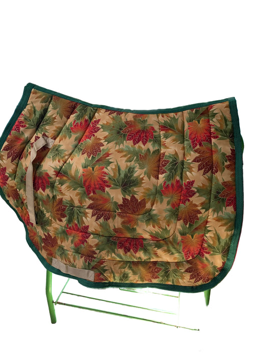 Maple Leaves English APT Horse Saddle Pad image 1