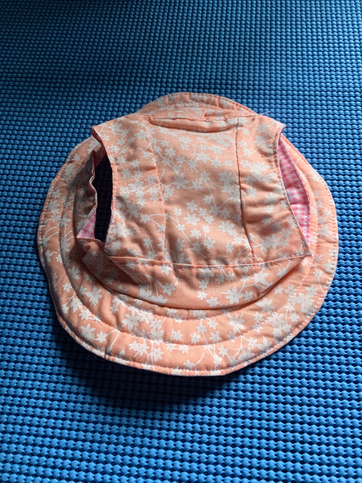 Peach With White Flowers pet Bucket Hat image 3