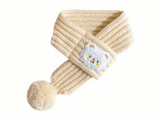 Pet cream scarf