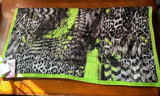 Abstract western horse saddle pad