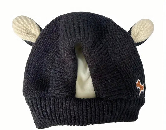 Black knitted Pet Hat