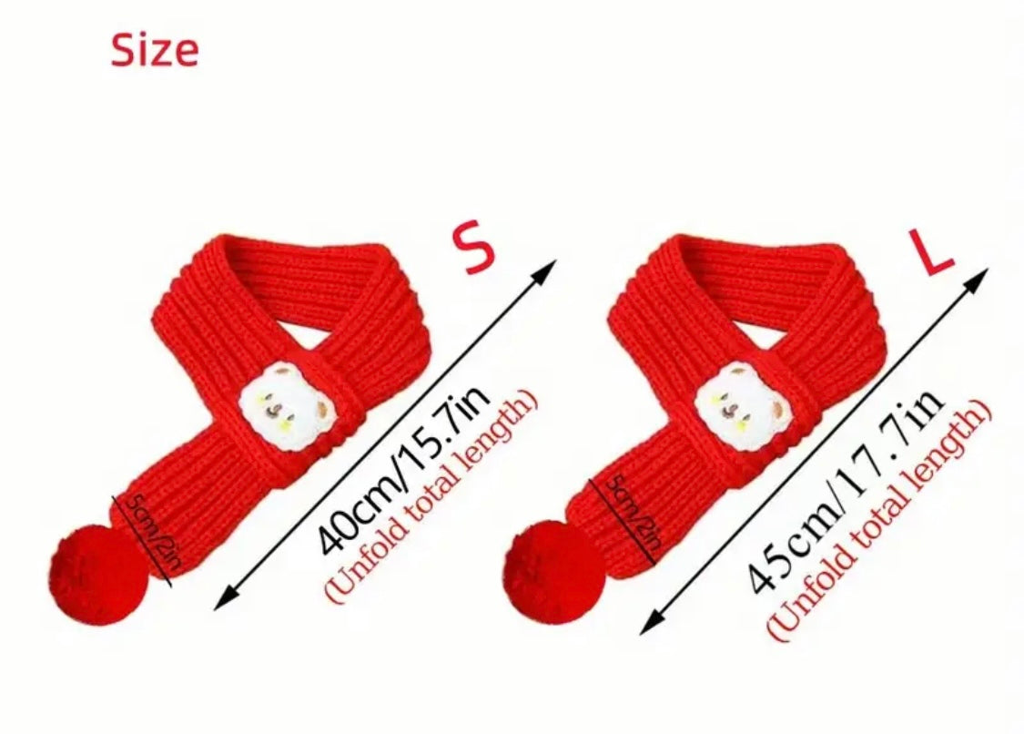 Pet red scarfs