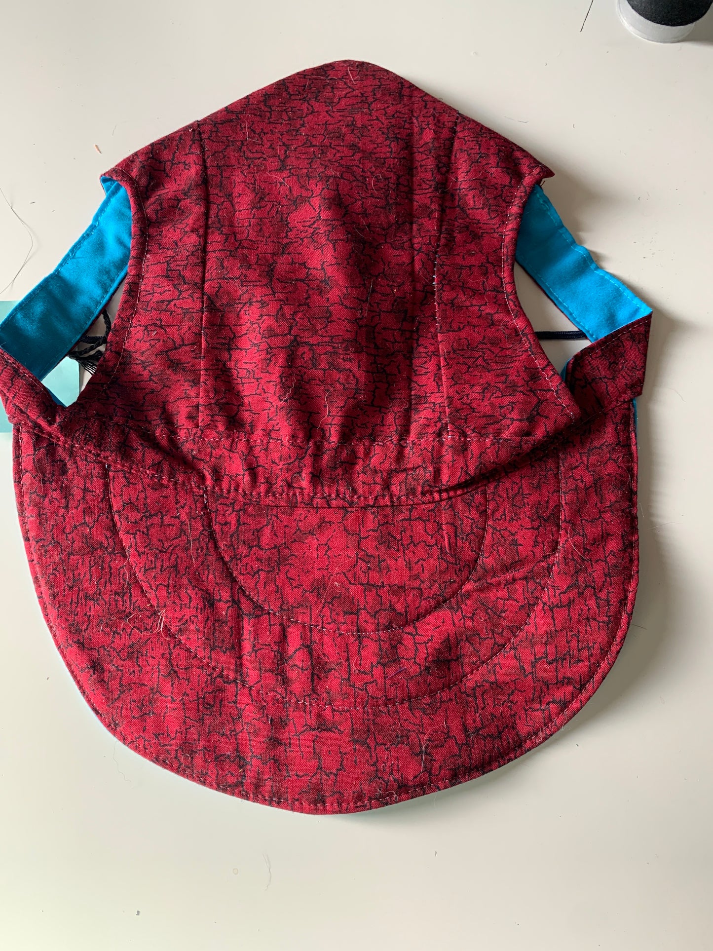 Red pet baseball hat