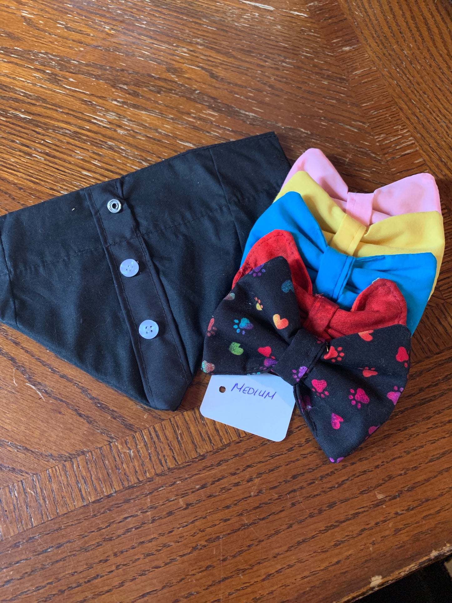 Pet Black  Tuxedo Bandanas