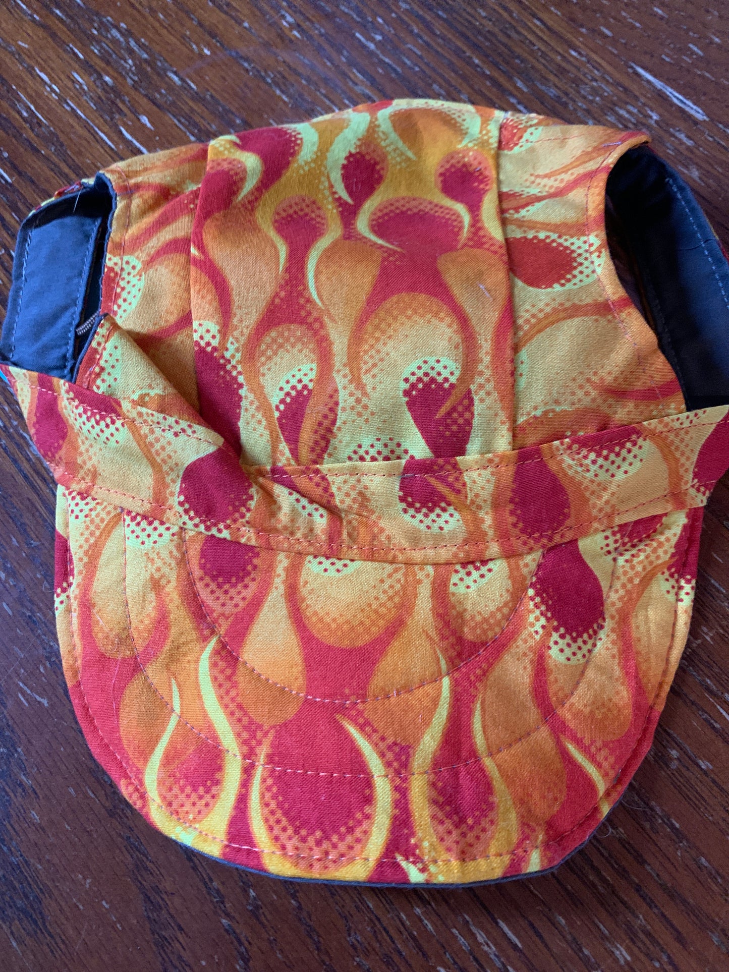 Flames pet baseball hat