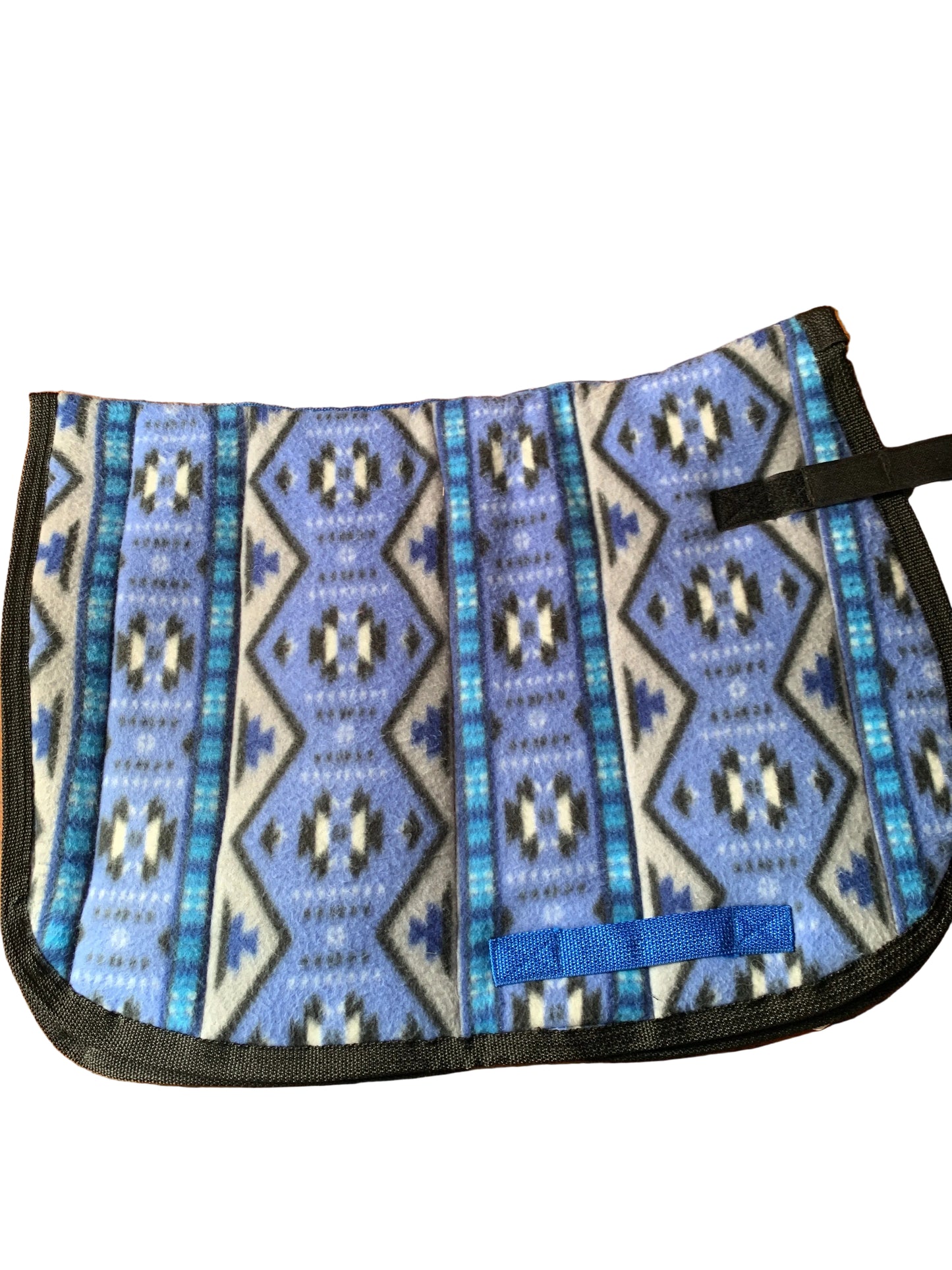 Blue Aztec pony English apt saddle pad