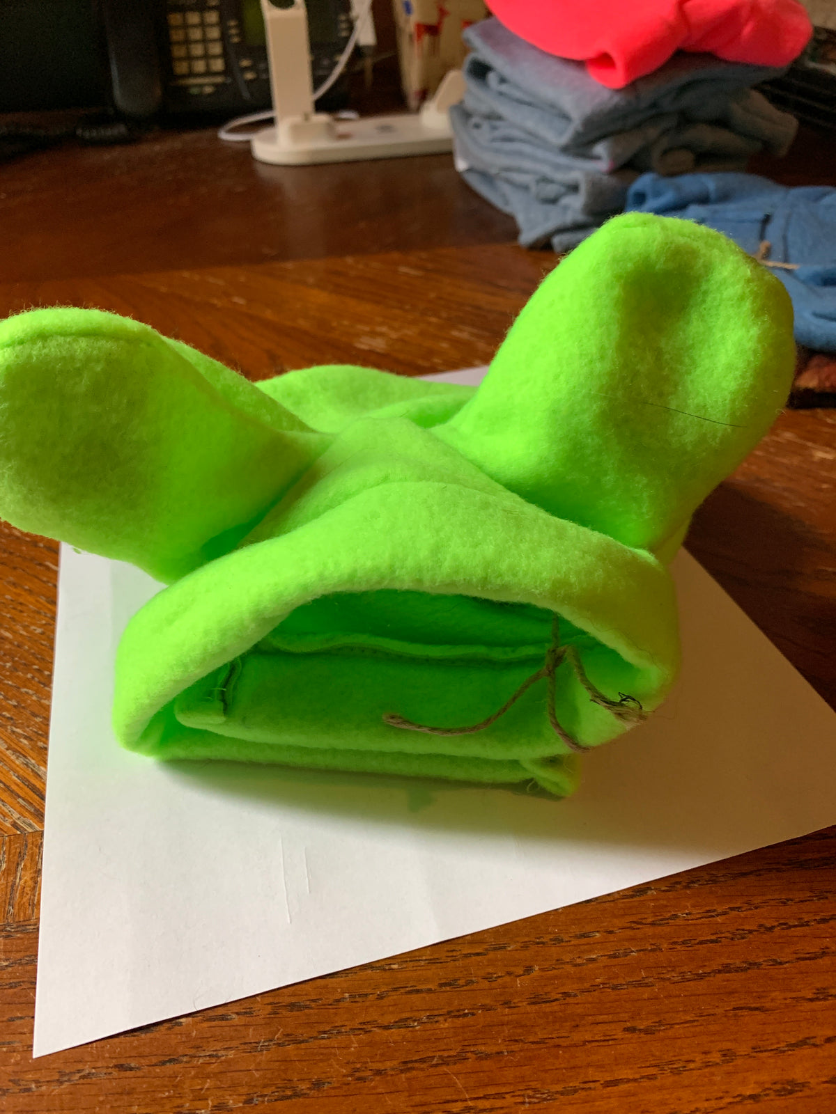 Lime green bulldog hat