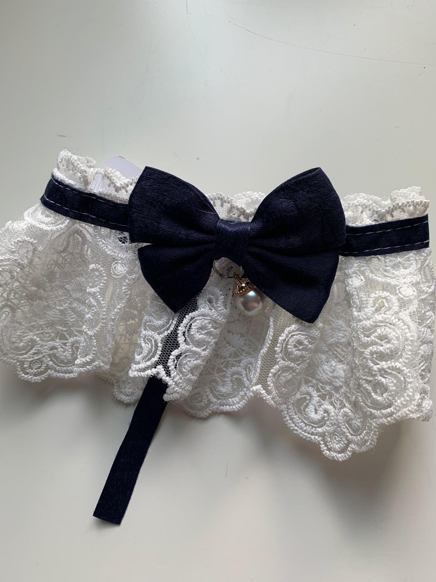Pearl pet lace collars