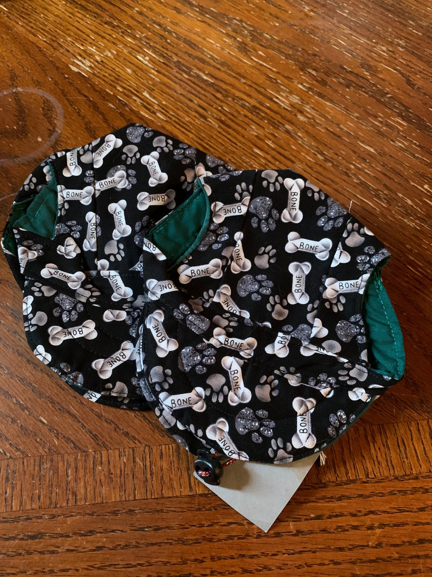 Bones on black pet baseball hat
