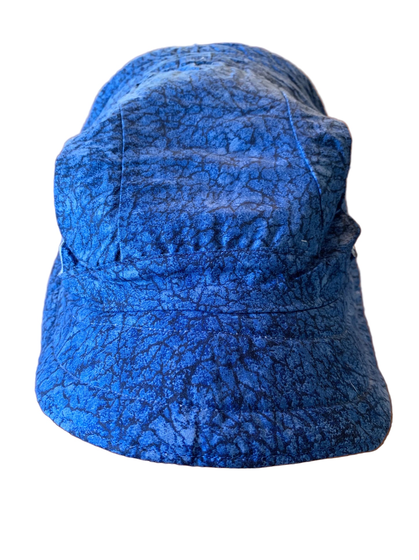 Black on blue pet bucket hat