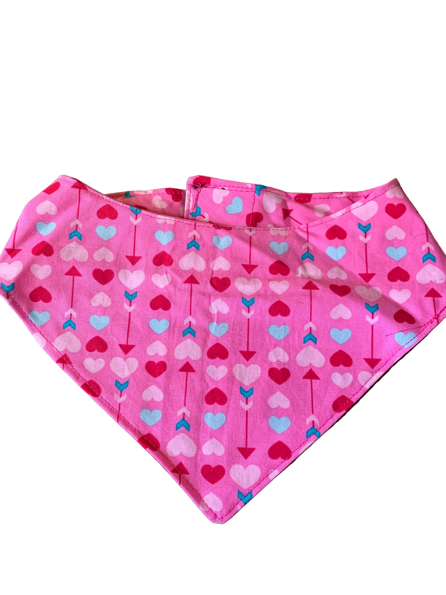 Tuxedo pink hearts pet bandana