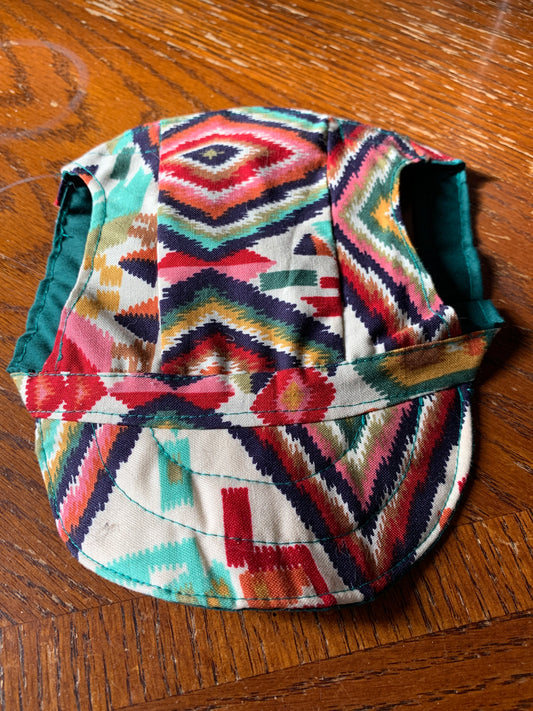 Multicoloured abstract pet baseball hat