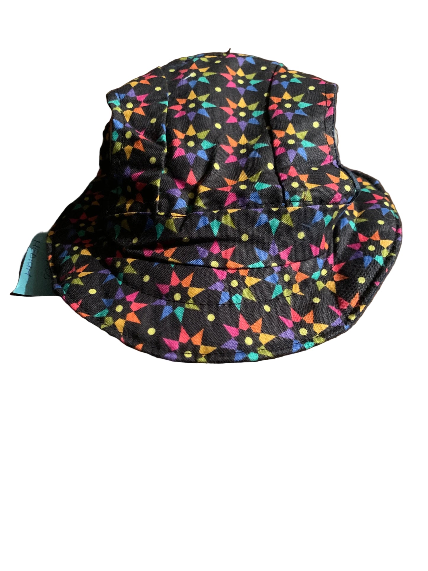 Multicoloured On Black Bucket pet hat