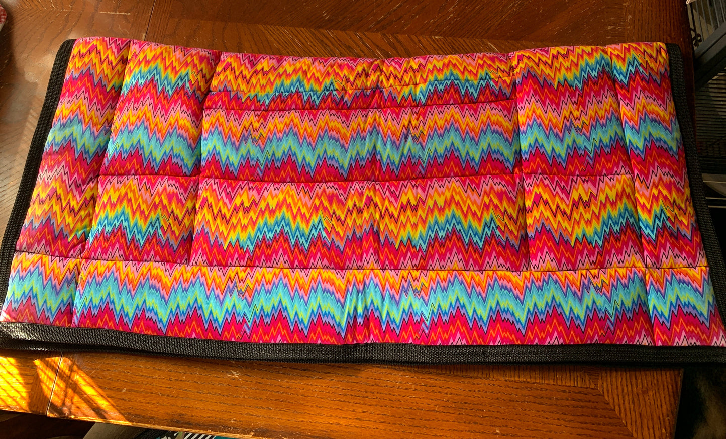 Zig zag multicoloured western horse saddle pad