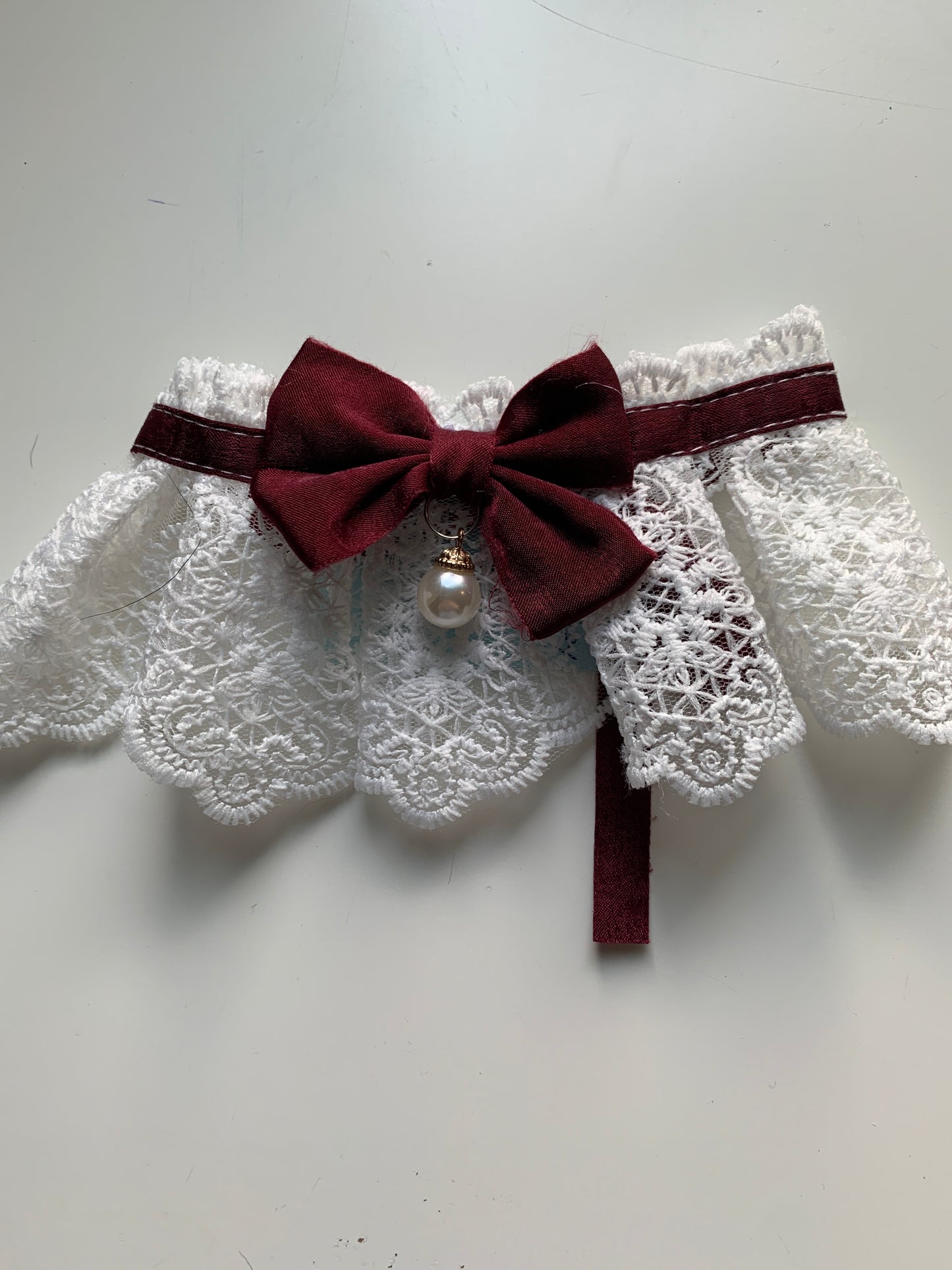 Pearl pet lace collars