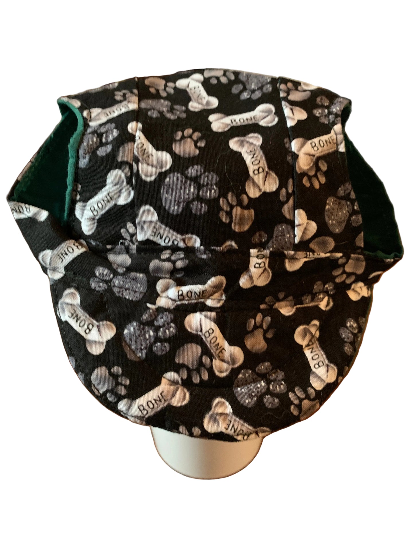 Bones on black pet baseball hat