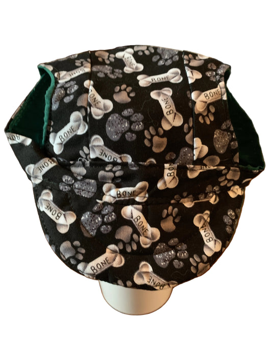 Bones on black pet baseball hat